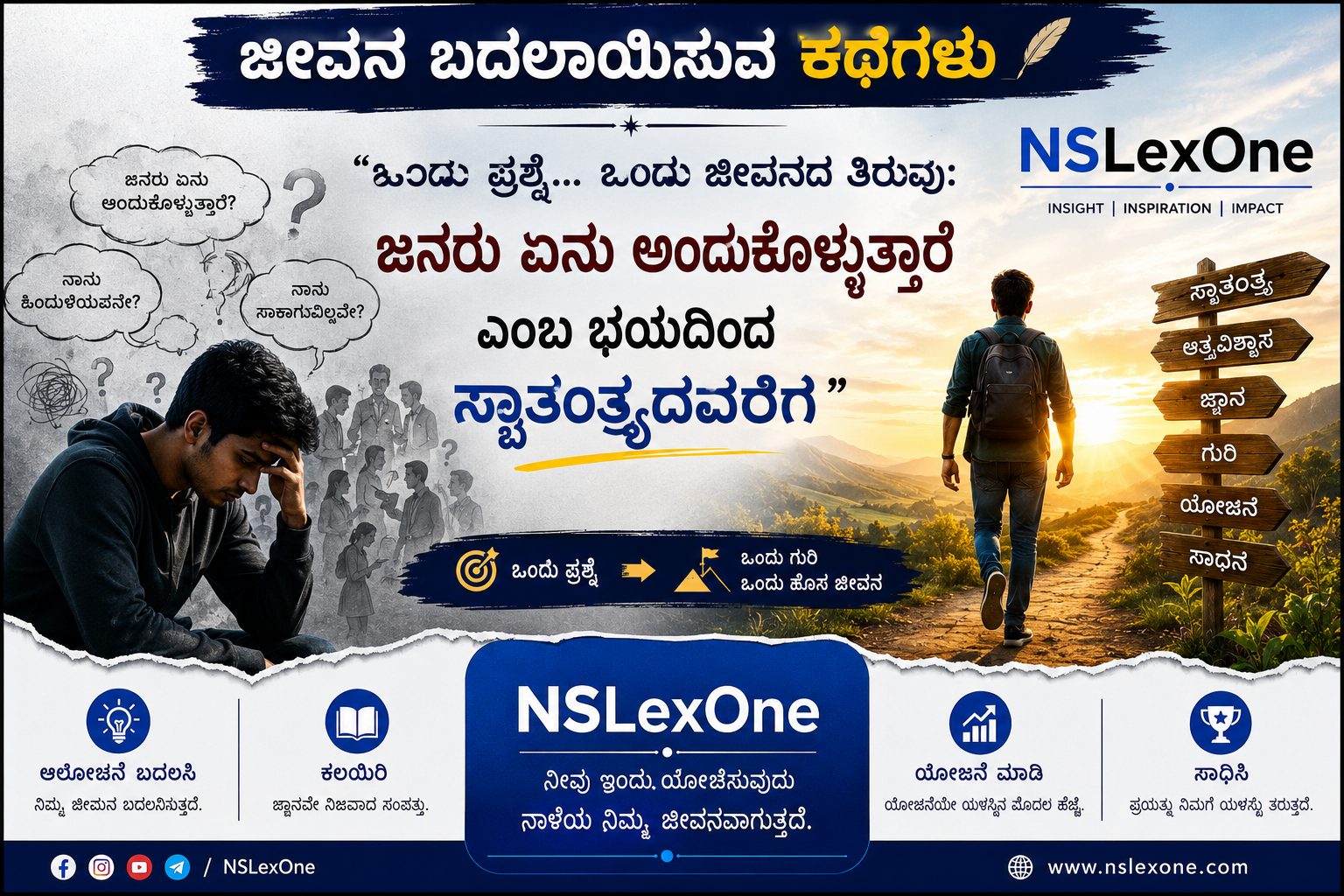 "ಒಂದು ಪ್ರಶ್ನೆ… ಒಂದು ಜೀವನದ ತಿರುವು: ಜನರು ಏನು ಅಂದುಕೊಳ್ಳುತ್ತಾರೆ ಎಂಬ ಭಯದಿಂದ ಸ್ವಾತಂತ್ರ್ಯದವರೆಗೆ" ⭐ ಭಾಗ 3 "ಒಂದು ಪ್ರಶ್ನೆ… ಒಂದು ಜೀವನದ ತಿರುವು: ಜನರು ಏನು ಅಂದುಕೊಳ್ಳುತ್ತಾರೆ ಎಂಬ ಭಯದಿಂದ ಸ್ವಾತಂತ್ರ್ಯದವರೆಗೆ" ⭐ ಭಾಗ 3